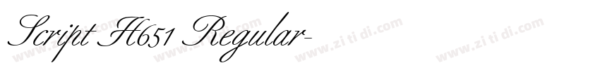 Script H651 Regular字体转换